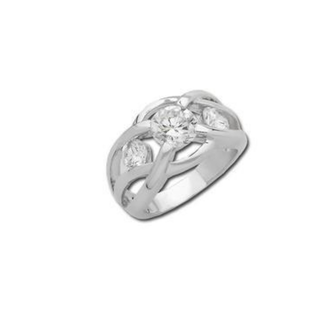 925 Silver Woven Band Ring